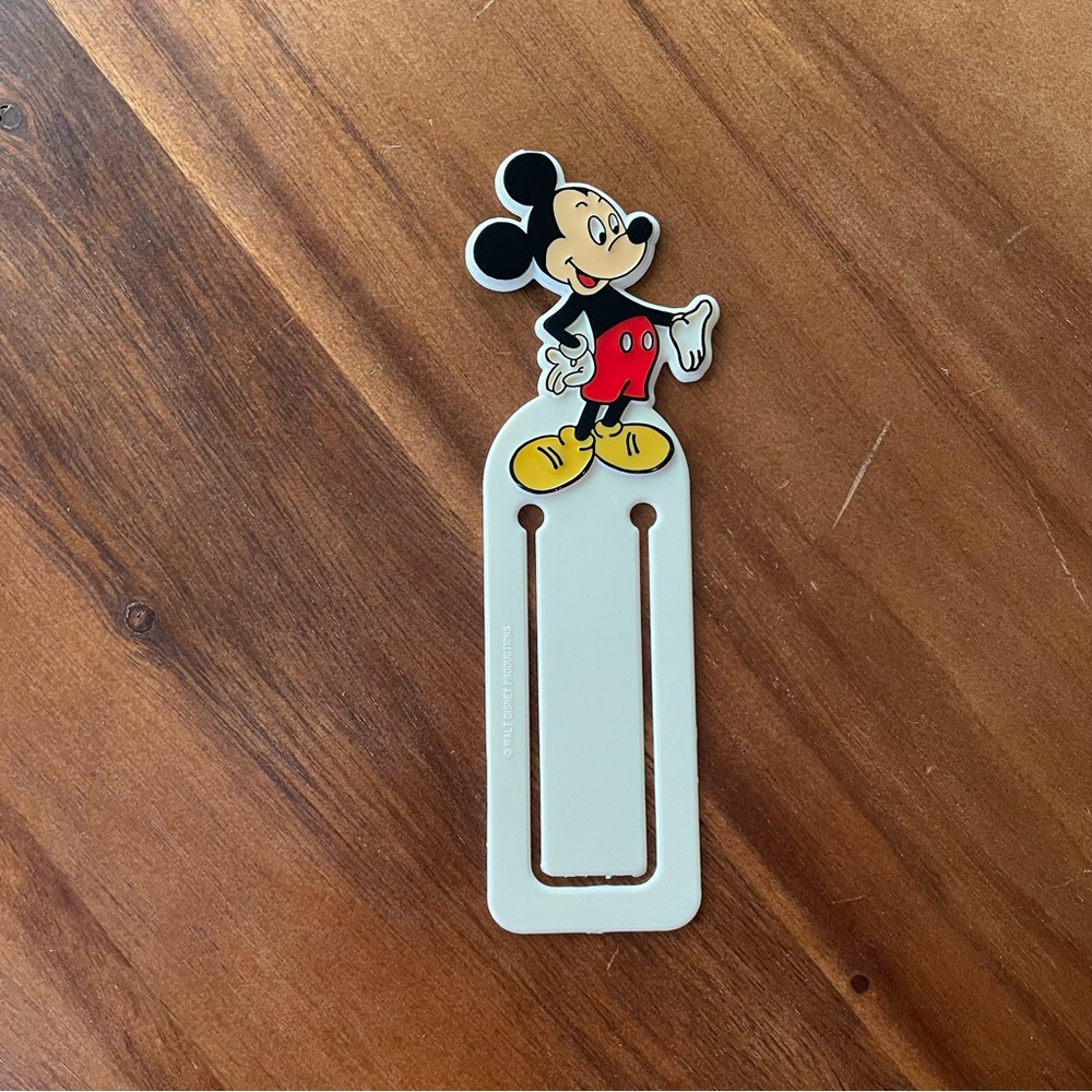 **VINTAGE** Disney/Mickey Mouse Over-Page Bookmark - Paperclip Style